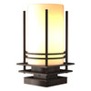 Hubbardton Forge Coastal Bronze Opal Glass (Gg) Banded Outdoor Pier Mount