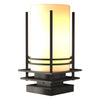 Hubbardton Forge Coastal Dark Smoke Opal Glass (Gg) Banded Outdoor Pier Mount