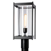 Hubbardton Forge Coastal Black Clear Glass (Zm) Cela Outdoor Post Light