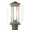 Hubbardton Forge Coastal Dark Smoke Clear Glass (Zm) Fairwinds Outdoor Post Light