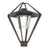 Hubbardton Forge Coastal Dark Smoke Clear Glass (Zm) Stellar Post Light