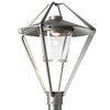 Hubbardton Forge Coastal Burnished Steel Clear Glass (Zm) Stellar Post Light