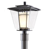 Hubbardton Forge Coastal Dark Smoke Clear Glass With Opal Diffuser (Zu) Beacon Hall Outdoor Post Light