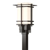 Hubbardton Forge Coastal Oil Rubbed Bronze Opal Glass (Gg) Tourou Outdoor Post Light