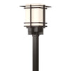 Hubbardton Forge Coastal Dark Smoke Opal Glass (Gg) Tourou Large Outdoor Post Light