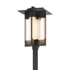 Hubbardton Forge Coastal Black Clear Glass (Zm) Axis Large Outdoor Post Light