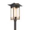 Hubbardton Forge Coastal Natural Iron Clear Glass (Zm) Axis Large Outdoor Post Light