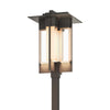 Hubbardton Forge Coastal Dark Smoke Clear Glass (Zm) Axis Large Outdoor Post Light