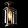 Hubbardton Forge Coastal Oil Rubbed Bronze Clear Glass (Zm) Fairwinds Outdoor Semi-Flush