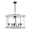 Hubbardton Forge Coastal Black Opal Glass (Gg) Portico Drum Outdoor Pendant