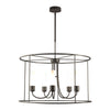 Hubbardton Forge Coastal Dark Smoke Opal Glass (Gg) Portico Drum Outdoor Pendant