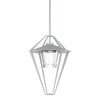 Hubbardton Forge Coastal Burnished Steel Clear Glass (Zm) Stellar Large Outdoor Pendant/Semi-Flush