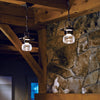 Hubbardton Forge Coastal Bronze Clear Glass (Zm) Mason Outdoor Ceiling Fixture