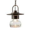 Hubbardton Forge Coastal Dark Smoke Clear Glass (Zm) Mason Large Outdoor Ceiling Fixture