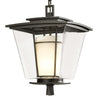 Hubbardton Forge Coastal Dark Smoke Clear Glass With Opal Diffuser (Zu) Beacon Hall Outdoor Ceiling Fixture