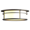 Hubbardton Forge Coastal Natural Iron Opal Glass (Gg) Province Outdoor Flush Mount