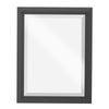 Hubbardton Forge Black Metra Large Beveled Mirror