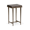 Hubbardton Forge Bronze Espresso Maple Wick Side Table