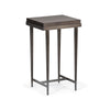 Hubbardton Forge Dark Smoke Espresso Maple Wick Side Table