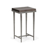 Hubbardton Forge Natural Iron Espresso Maple Wick Side Table