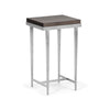 Hubbardton Forge Vintage Platinum Espresso Maple Wick Side Table