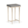 Hubbardton Forge Soft Gold Grey Maple Wick Side Table