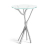 Hubbardton Forge Vintage Platinum Glass Top (Va) Brindille Accent Table