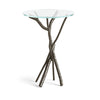 Hubbardton Forge Oil Rubbed Bronze Glass Top (Va) Brindille Accent Table