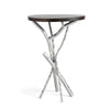 Hubbardton Forge Sterling Espresso Maple Brindille Wood Top Accent Table