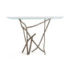 Hubbardton Forge Bronze Glass Top (Va) Brindille Console Table