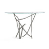 Hubbardton Forge Natural Iron Glass Top (Va) Brindille Console Table