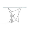 Hubbardton Forge Vintage Platinum Glass Top (Va) Brindille Console Table