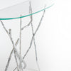 Hubbardton Forge Sterling Glass Top (Va) Brindille Console Table