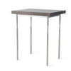 Hubbardton Forge Sterling Espresso Maple Senza Wood Top Side Table