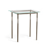 Hubbardton Forge Bronze Glass Top (Va) Senza Side Table