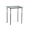 Hubbardton Forge Black Glass Top (Va) Senza Side Table