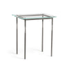 Hubbardton Forge Natural Iron Glass Top (Va) Senza Side Table