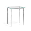 Hubbardton Forge Vintage Platinum Glass Top (Va) Senza Side Table