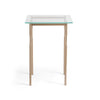 Hubbardton Forge Soft Gold Glass Top (Va) Senza Side Table