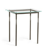 Hubbardton Forge Oil Rubbed Bronze Glass Top (Va) Senza Side Table