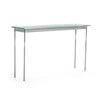 Hubbardton Forge Vintage Platinum Glass Top (Va) Senza Console Table