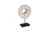 Phillips Collection Eroded Wood Circle Sculpture On Stand , Assorted Brown Accent