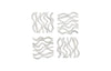 Phillips Collection Vine Wall Tile, Matte White, Set Of 4 White Wall Art