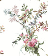 York Wild Flowers Peel And Stick Pink Wallpaper