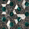 Mindthegap Hexa Onyx Manhattan Metallic Edition Wallpaper