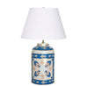 Dana Gibson Buggy In Blue  Tea Caddy Lamp